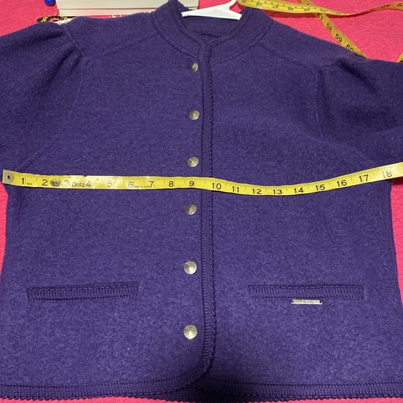 GEIGER Vintage Tyrol jacket. 100% deep plum boiled wool! BEAUTIFUL!!! - Picture 16 of 16
